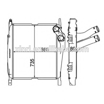 Intercooler quente do caminhão da venda para Mercedes-Benzs OEM de AXOR: 9405010701 NISSENS: 97069